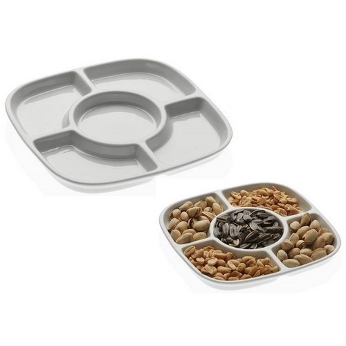 FUENTE APERITIVO VERSA PORCELANA 19X19CMS
